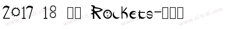 2017 18 火箭 Rockets字体转换